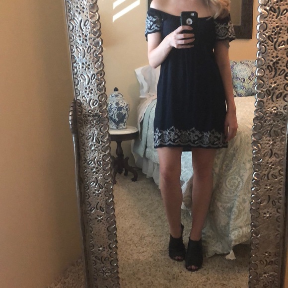 Navy summer dress - Picture 2 of 3